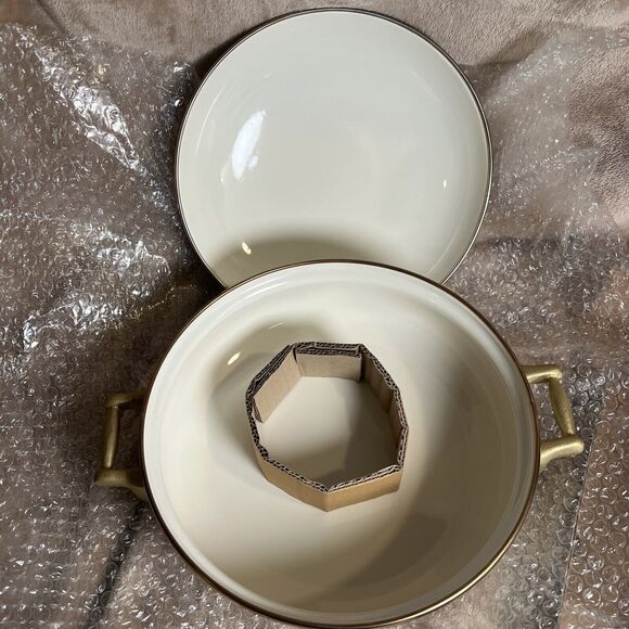 NEW Tools Of The Trade SUMMER GARDEN Enamel Ware Dutch OVEN CASSEROLE POT 10” - Picture 5 of 5